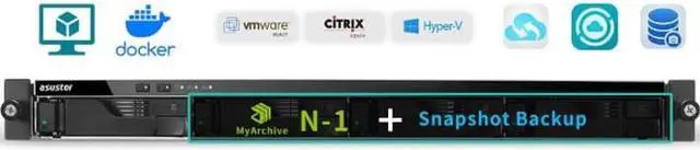 Alt view image 12 of 20 - Asustor AS6504RS 4 Bay Lockerstor4RS 1U Rackmount NAS (Diskless)