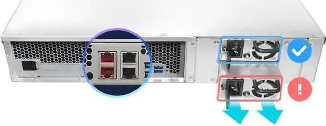 Alt view image 9 of 18 - Asustor AS6512RD 12 Bay Lockerstor 12RD 2U Rackmount NAS w/ Redundant Power Supply (Diskless)