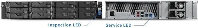 Alt view image 11 of 18 - Asustor AS6512RD 12 Bay Lockerstor 12RD 2U Rackmount NAS w/ Redundant Power Supply (Diskless)