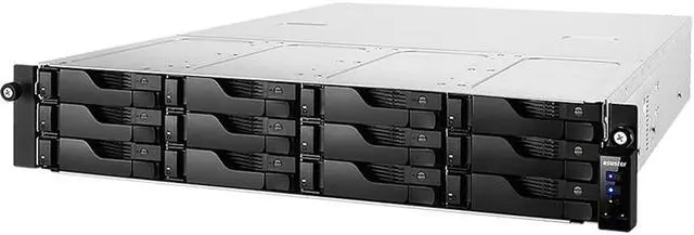 Alt view image 12 of 18 - Asustor AS6512RD 12 Bay Lockerstor 12RD 2U Rackmount NAS w/ Redundant Power Supply (Diskless)