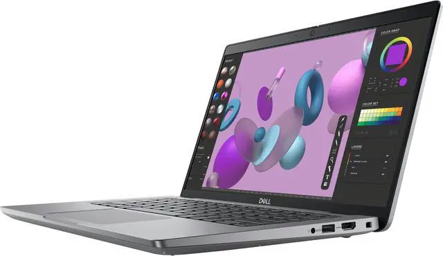 Alt view image 3 of 6 - Dell Precision 3000 3480 14" Mobile Workstation - Full HD - 1920 x 1080 - Intel Core i5 13th Gen i5-1335U Deca-core (10 Core) 1.30 GHz - 16 GB Total RAM - 512 GB SSD - Titan Gray - Intel Chip - W