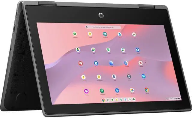 Alt view image 9 of 10 - HP Fortis x360 G3 J 11.6" Touchscreen Rugged Convertible 2 in 1 Chromebook HD 1366 x 768 Intel Celeron N5100 (4 Core) 1.10 GHz 8 GB Total RAM 8 GB On-board Memory 64 GB Flash Memory Model 7L302UT#ABA