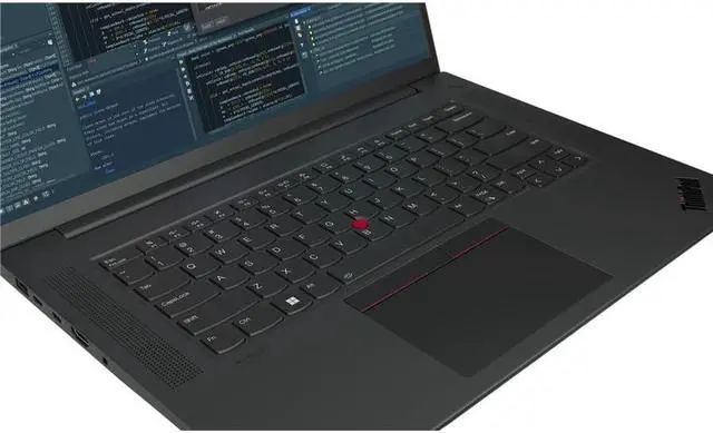 Alt view image 3 of 9 - Lenovo ThinkPad P1 Gen 5 21DC003QUS 16" Notebook - WQUXGA - 3840 x 2400 - Intel Core i9 12th Gen i9-12900H Tetradeca-core (14 Core) - 32 GB Total RAM - 1 TB SSD - Intel Chip - Windows 11 - NVIDIA