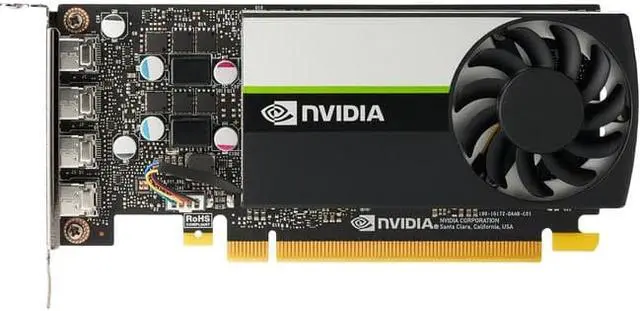 Alt view image 3 of 5 - HP NVIDIA Quadro T1000 4GB GDDR6 PCIe Graphic Card 20X22AT
