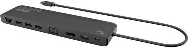 Alt view image 4 of 7 - Urban Factory USB-C 4K Docking Station Multi-Stream TCD45UF