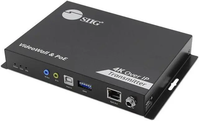 Alt view image 4 of 13 - SIIG 4K 60Hz 18Gbps HDMI over IP Matrix Transmitter 396ft CE-H27F11-S1 Brown Box