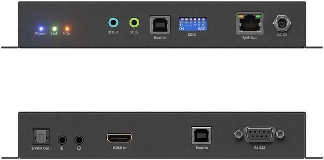 Alt view image 5 of 13 - SIIG 4K 60Hz 18Gbps HDMI over IP Matrix Transmitter 396ft CE-H27F11-S1 Brown Box