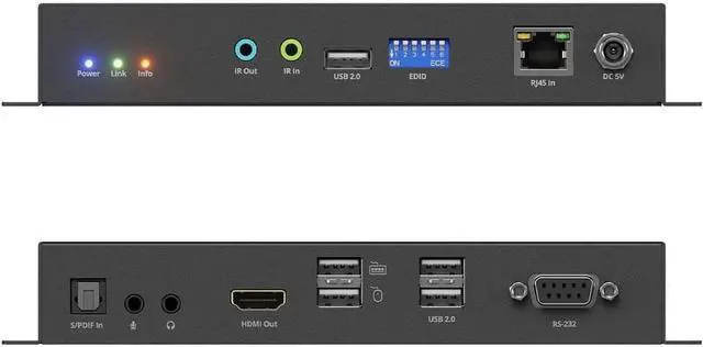 Alt view image 5 of 13 - SIIG 4K 60Hz 18Gbps HDMI over IP Matrix Decoder RX 394ft CE-H27G11-S1 Brown Box
