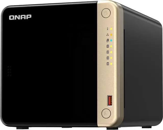 Alt view image 8 of 10 - QNAP TS-464-8G-US 4-Bay Diskless Storage System TS-464-8G-US