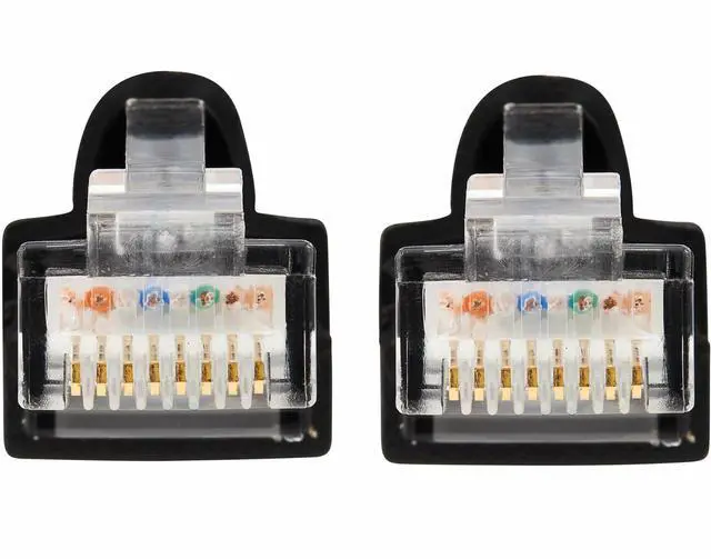 Alt view image 10 of 15 - TRIPP LITE N261-003-BK 3 ft. Cat 6A Black Augmented Cat6 (Cat6a) Snagless 10G Certified Patch Cable, (RJ45 M/M) - Black