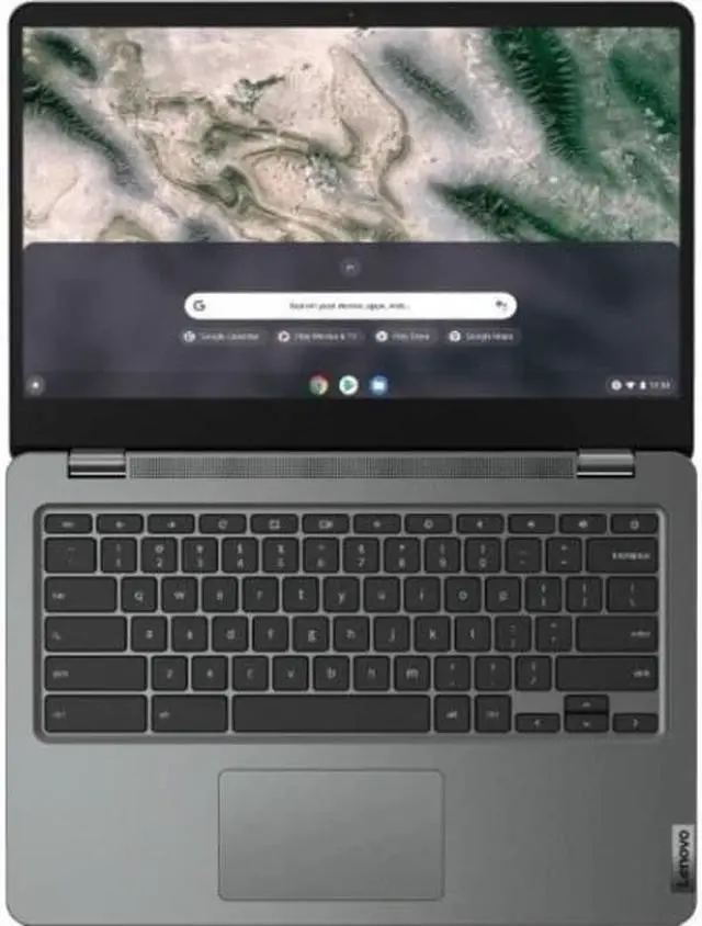 Alt view image 11 of 12 - Lenovo 14e Chromebook Gen 2 82M1000BUS 14" Chromebook - HD - 1366 x 768 - AMD 3015Ce Dual-core (2 Core) 1.20 GHz - 4 GB Total RAM - 4 GB On-board Memory - 32 GB Flash Memory - Storm Gray, Dark Gr