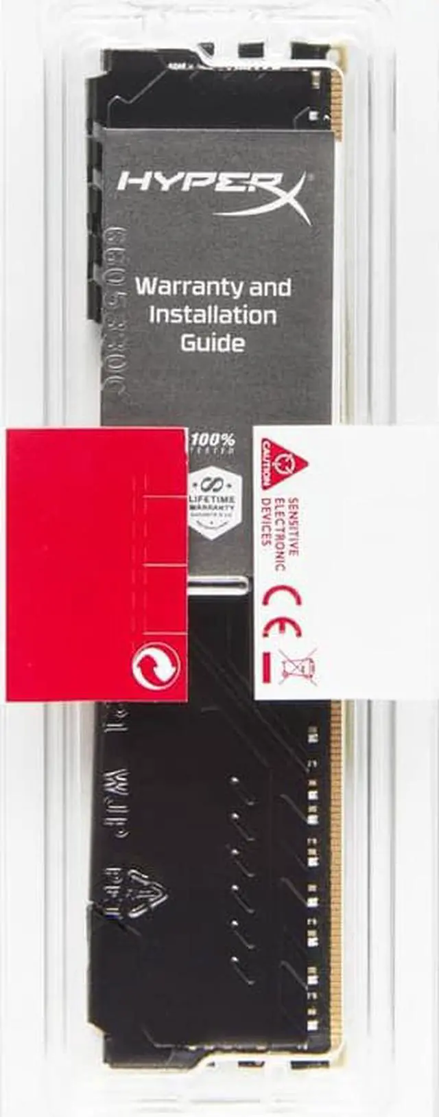 Alt view image 2 of 4 - HyperX Fury 16GB DDR4 SDRAM Memory Module - 16 GB - non-RGB - DDR4-3733/PC4-29800 DDR4 SDRAM - 3733 MHz Single-rank Memory - CL21 - 1.35 V - Unbuffered - 288-pin - UDIMM - Lifetime Warranty