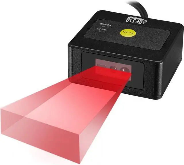 Alt view image 11 of 20 - Adesso NuScan 4400T USB 2D Fixed Mounted Barcode Scanner NuScan4400T