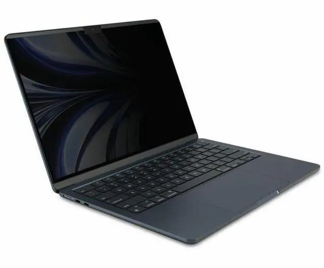 Alt view image 4 of 20 - Kensington MagPro Elite Magnetic Privacy Screen for Apple MacBook Air (M2, 2022) Black - For LCD MacBook Air - Glare Resistant, Fingerprint Resistant - Polyethylene Terephthalate (PET) - Anti-glare -