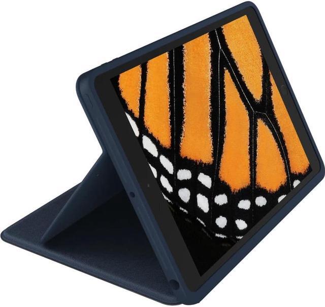 Alt view image 4 of 9 - Logitech Rugged Combo 3 Rugged Keyboard/Cover Case Apple iPad (8th Generation), iPad (7th Generation) Tablet - Blue - Pry Resistant, Drop Resistant, Scratch Resistant, Vibration Resistant, Dirt Resist