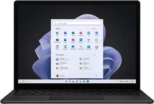 Alt view image 3 of 10 - Microsoft Surface Laptop 5 13.5" Touchscreen Notebook - 2256 x 1504 - Intel Core i7 12th Gen i7-1265U - Intel Evo Platform - 16 GB Total RAM - 256 GB SSD - Matte Black - TAA Compliant - Intel Chi