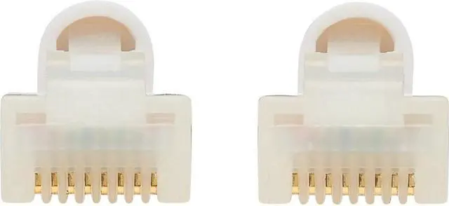 Alt view image 12 of 16 - TRIPP LITE N261AB-S02-WH 2 ft. Cat 6A White Safe-IT Cat6a 10G-Certified Snagless Antibacterial Slim UTP Ethernet Cable (RJ45 M/M), White