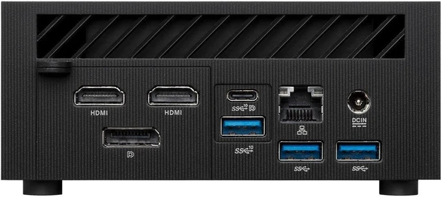 Alt view image 6 of 10 - Asus ExpertCenter PN53-SYS735PX1TD0 Desktop Computer - AMD Ryzen 7 6800H 3.20 GHz - 32 GB RAM DDR SDRAM - 512 GB M.2 PCI Express NVMe 4.0 SSD - Mini PC - Black - AMD Chip - Windows 11 Pro - AMD Radeon