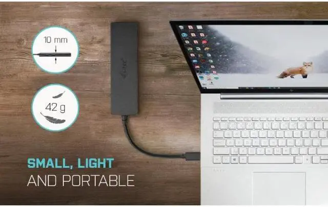 Alt view image 6 of 7 - i-tec USB-C Metal HUB 2x USB 3.0 + 2x USB-C - USB 3.1 Type C - Portable - 4 USB Port(s) - 2 USB 3.0 Port(s) - 2 USB 3.1 Port(s) - PC, Mac, Android, Linux, Chrome OS