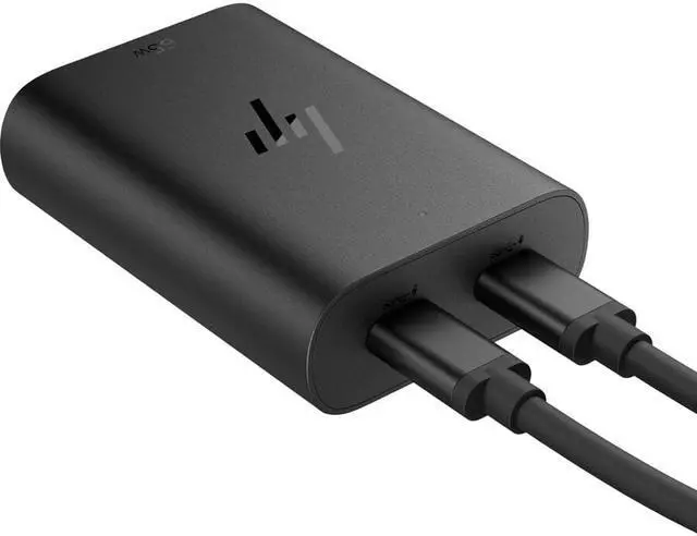 Alt view image 11 of 12 - HP 65W GaN USB-C Laptop Charger