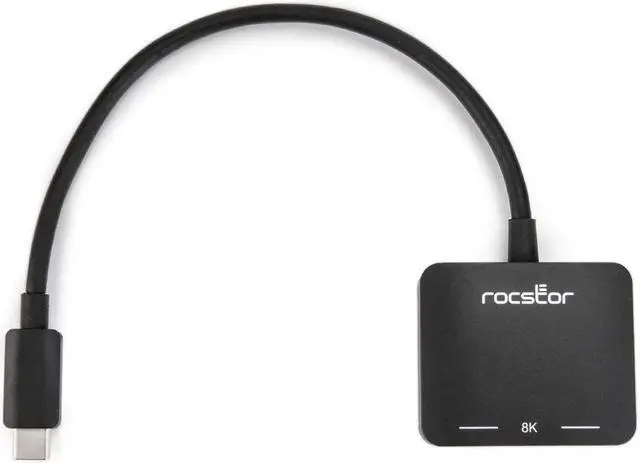 Alt view image 5 of 8 - Rocstor Premium USB C to HDMI 2.0 or DisplayPort 1.4a Adapter MST Mode Y10A268B1