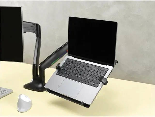 Alt view image 4 of 10 - Kensington Mounting Bracket for Notebook, MacBook - Black - 15.6" to 16" Screen Support - 9.90 lb Load Capacity - 75 x 75, 100 x 100 - VESA Mount Compatible - 1