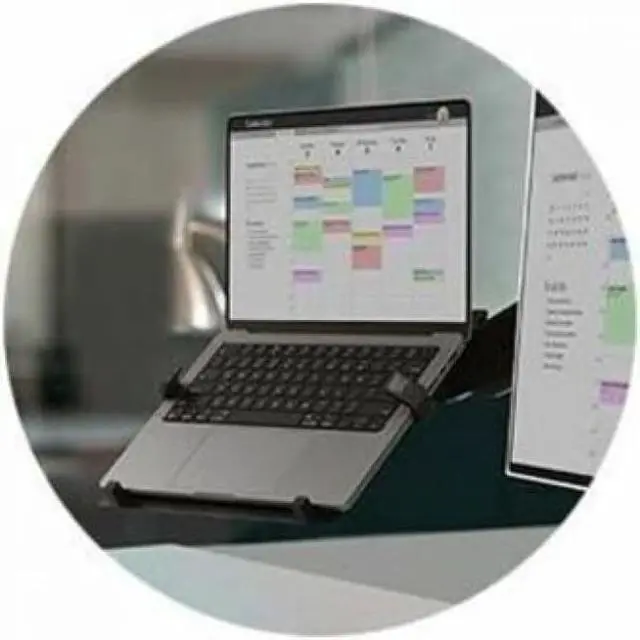 Alt view image 6 of 10 - Kensington Mounting Bracket for Notebook, MacBook - Black - 15.6" to 16" Screen Support - 9.90 lb Load Capacity - 75 x 75, 100 x 100 - VESA Mount Compatible - 1