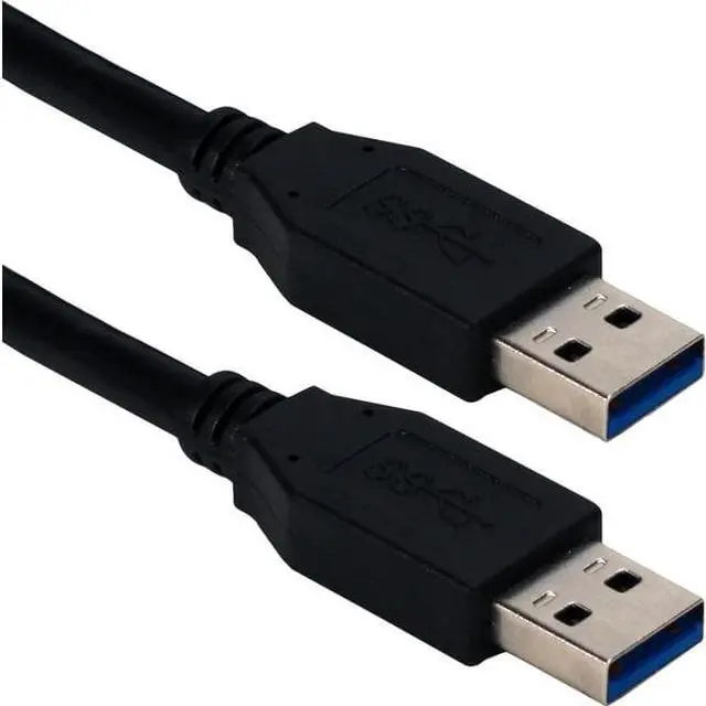 Alt view image 7 of 7 - QVS CC2229C-03BK 3Ft Usb 3.0/3.1 Type A Male To Male 5Gbps Black Cable
