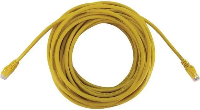 Alt view image 6 of 10 - Tripp Lite Cat6a 10G Snagless Molded UTP Ethernet Cable (RJ45 M/M), PoE, Yellow, 50 ft. (15.2 m) - 50 ft Category 6a Network Cable for Network Device, Switch, Patch Panel, Server, Router, Hub, Printer