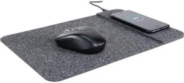 Alt view image 18 of 20 - Allsop Powertrack Wireless Charging Mouse Pad 13 x 8.75 Gray 32192