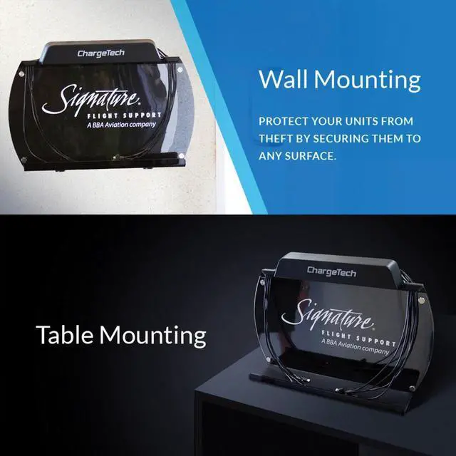 Alt view image 8 of 10 - CHARGETECH WALL MOUNT/TABLE TOP CHARGING STATION. INCL. 8 BRAIDED CABLES - 3 APP