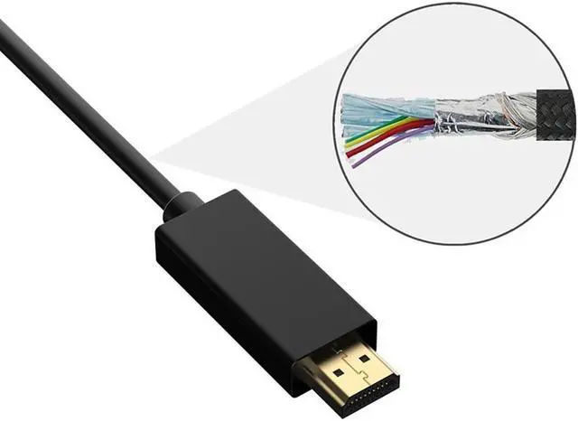Alt view image 12 of 16 - 4XEM 4K Displayport to HDMI Cable 3ft 4XDPHDMI3FT4K