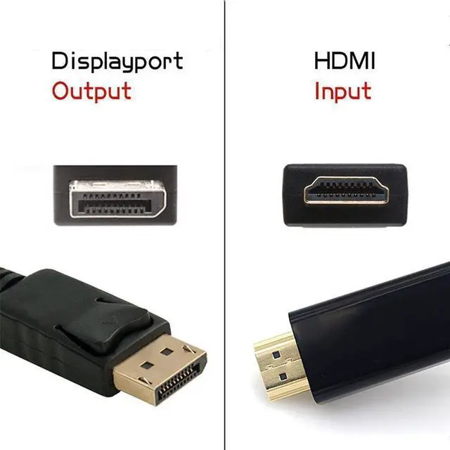 Alt view image 14 of 16 - 4XEM 4K Displayport to HDMI Cable 3ft 4XDPHDMI3FT4K