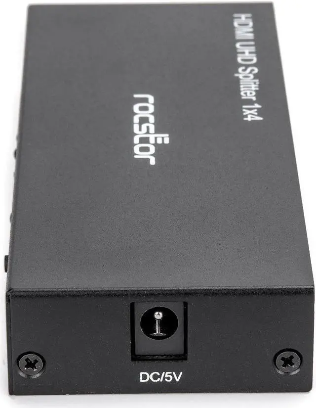 Alt view image 5 of 12 - Rocstor Premium 4 Port HDMI Splitter 4K / 60Hz Y10C294B1