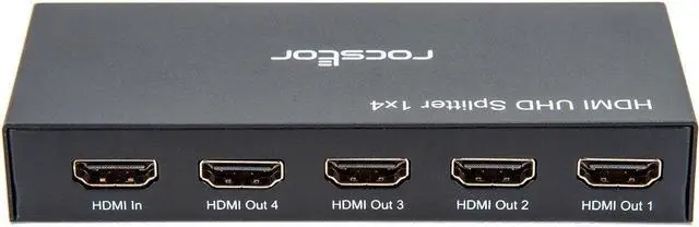 Alt view image 7 of 12 - Rocstor Premium 4 Port HDMI Splitter 4K / 60Hz Y10C294B1