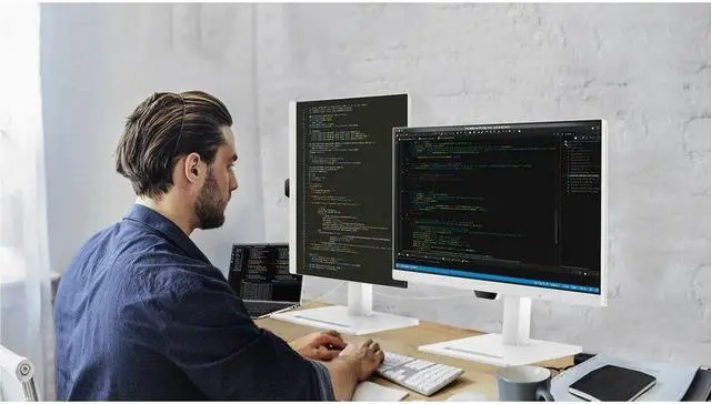 Alt view image 9 of 11 - BenQ GW3290QT Gaming Monitor 32" 1440p 75Hz | IPS| Eye-Care Tech | 99% sRGB | Brightness Intelligence | Noise-Cancelling Mic & Speakers | Ergonomic | USB-C (65W) | USB Hub | DaisyChain