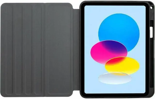 Alt view image 7 of 9 - Targus Click-In THZ932GL Carrying Case Flip for 10.9" Apple iPad 10th Generation Tablet Asphalt Gray Black