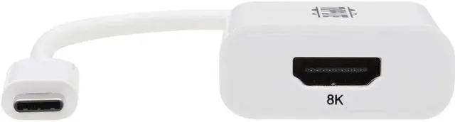 Alt view image 8 of 9 - USB C TO HDMI ADAPTER 8K60HZ HDR 4:4:4 HDCP 2.3 WHITE M/F 6IN