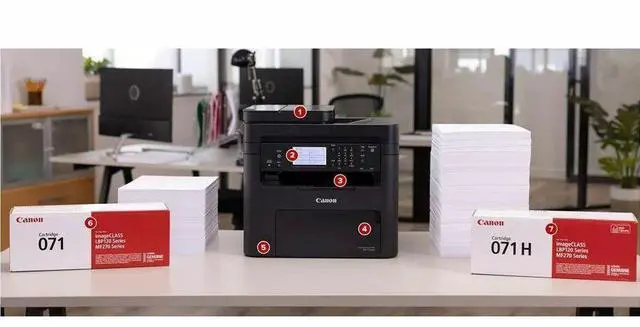 Alt view image 7 of 17 - Canon imageCLASS MF275dw All-In-One Wireless Duplex Monochrome Laser Printer