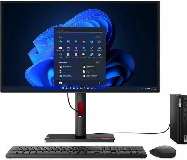 Alt view image 2 of 20 - Lenovo ThinkCentre M70q Gen 3 - tiny Core i5 12400T 1.8 GHz - 16 GB (11T300C0US)
