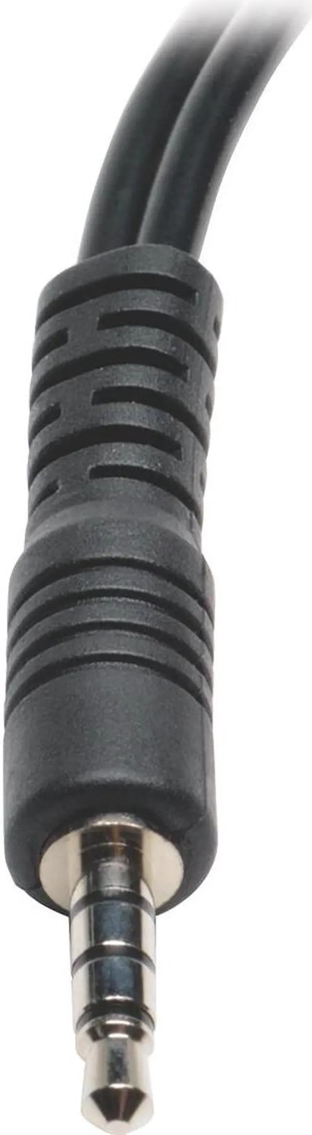Alt view image 5 of 7 - Tripp Lite P318-06N-MFF 0.5-ft Stereo Audio Cable, Black
