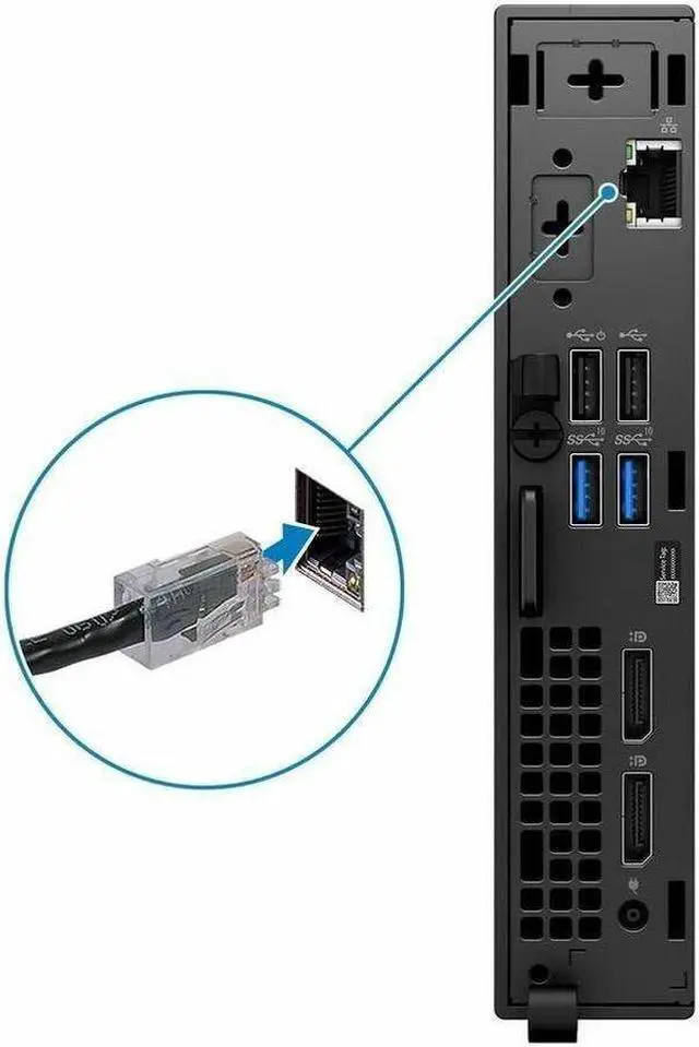 Alt view image 7 of 13 - Dell OptiPlex 3000 Desktop Thin Client - Intel Pentium Silver N6005 Quad-core (4 Core) 2 GHz - Intel Chip - 8 GB RAM DDR4 SDRAM - 256 GB SSD - Intel UHD Graphics - Ethernet - Windows 10 IoT Enterprise