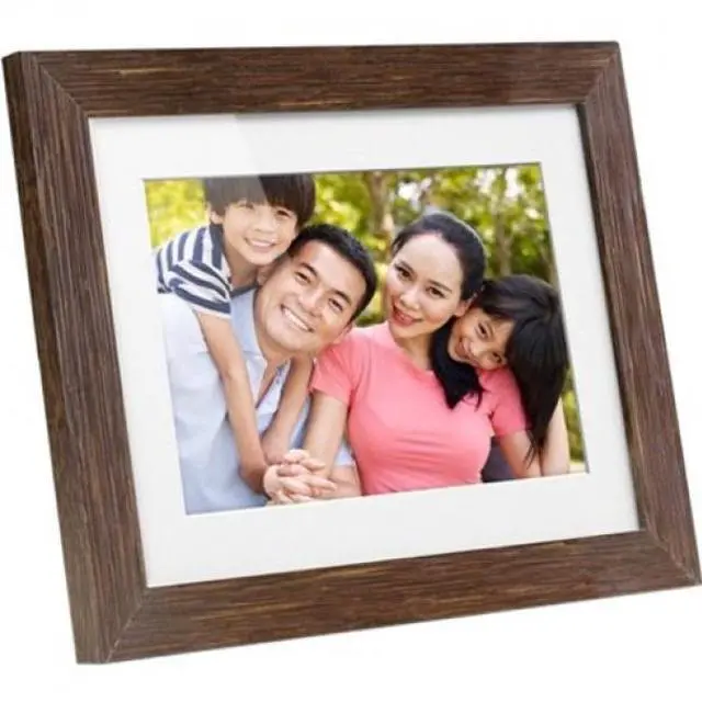 Alt view image 10 of 15 - Aluratek 8 inch Distressed Wood Digital Photo Frame with Auto Slideshow Feature ADPFD08F
