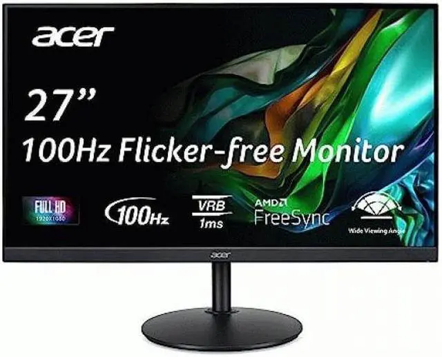 Alt view image 3 of 14 - Acer CB272 Ebmiprx 27 inch. 1920X1080 IPS Display, 2 x 2.0W Integrated Speakers, HDMI 1.4, VGA