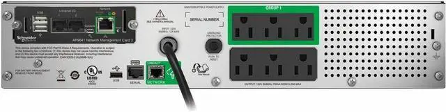 Alt view image 5 of 5 - APC Smart-UPS 2U 120V 6-Outlet Line Interactive SMT750RM2UCNC