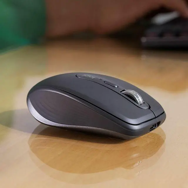 Alt view image 7 of 10 - Logitech MX Anywhere 3S for Business - Wireless Mouse - Darkfield - Wireless - Bluetooth - Rechargeable - Graphite - USB Type C - 1000 dpi - 6 Button(s) - 4 Programmable Button(s)