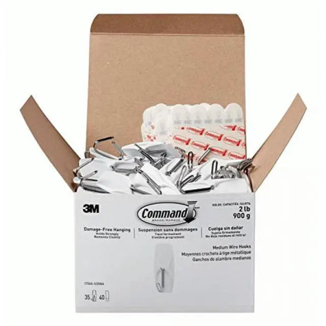 Alt view image 12 of 14 - Command Hook,Med,Wire,35pk 17065S35NA
