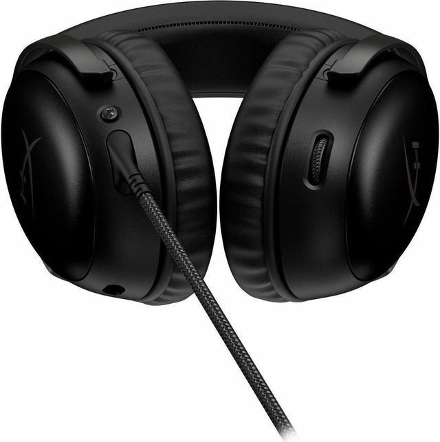 Alt view image 2 of 9 - HyperX Cloud III – Wired Gaming Headset, PC, PS5, Xbox Series X|S, Angled 53mm Drivers, DTS Spatial Audio, Memory Foam, Durable Frame, Ultra-Clear 10mm Mic, USB-C, USB-A, 3.5mm – Black