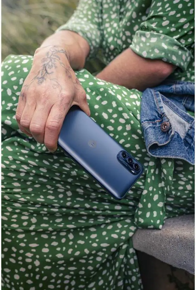 Alt view image 10 of 10 - Motorola - Moto G 5G 256GB (2022 Unlocked) - Moonlight Gray PATE0002US Smart Cell Phone Smartphone