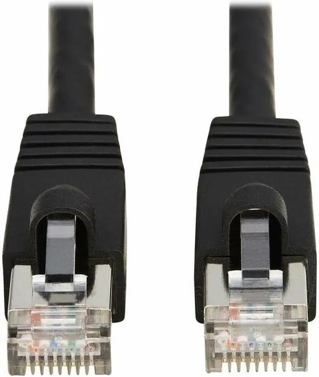 Alt view image 2 of 7 - Tripp Lite by Eaton Cat8 40G Snagless SSTP Ethernet Cable RJ45 M/M PoE Black 10 ft. 3.1 m N272F10BK